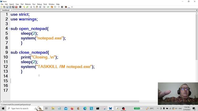Perl Programming - OPEN & CLOSE Windows NOTEPAD 2023 смотреть онлайн