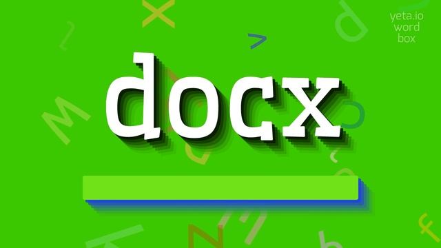 How to say "docx"! (High Quality Voices) смотреть онлайн