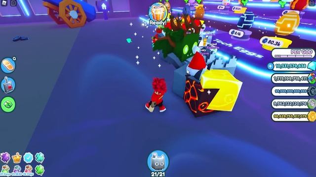 ПОТРАТИЛ 999,999,999.999 МОНЕТ И ВЫБИЛ КУЧУ НОВЫХ HUGE HELL ROCK В PET SIMULATOR X ROBLOX смотреть онлайн