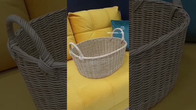 Плетеная корзина для чистого белья, эколоза, плетение, интерьерная корзина смотреть онлайн