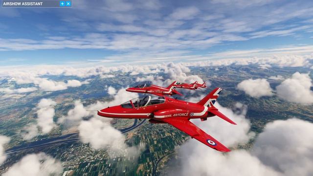 Microsoft Flight Simulator XBOX SERIES X Touching Cloud Airshow Assistant Plane Formation Hawk T1 смотреть онлайн