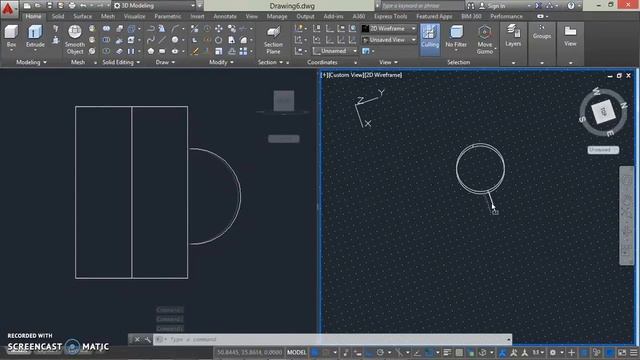 AutoCad 3D(video tutorial) on how to draw a cup смотреть онлайн