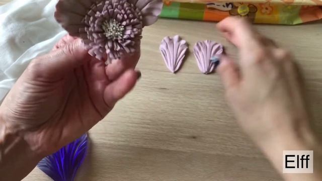 Цветок для броши из глины Deco смотреть онлайн