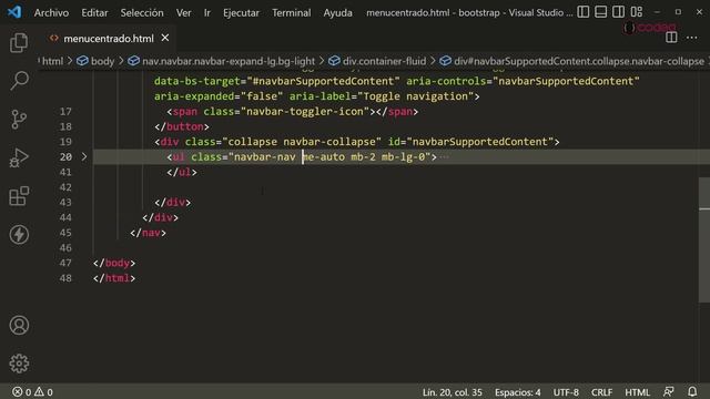 Cómo centrar Menu Navbar en #bootstrap 5.2 con mx-auto смотреть онлайн
