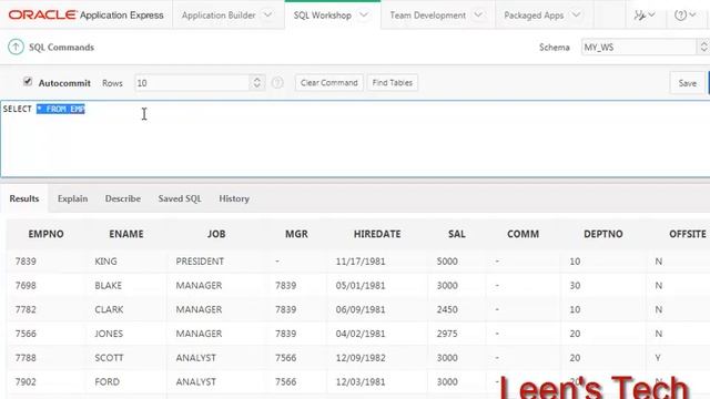 Oracle Apex 5 Tutorial in Bangla #5 : The SQL Workshop-SQL Command Tool смотреть онлайн