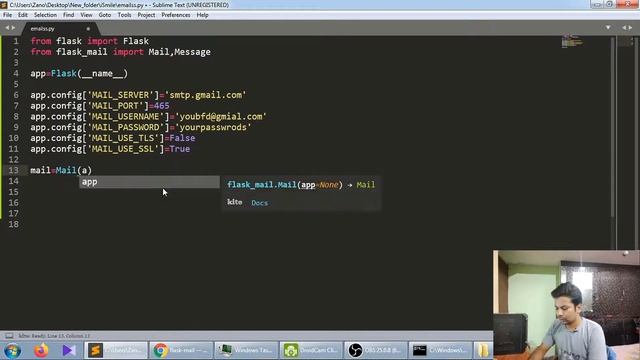 How to send emails with Flask-Python-Gmail смотреть онлайн