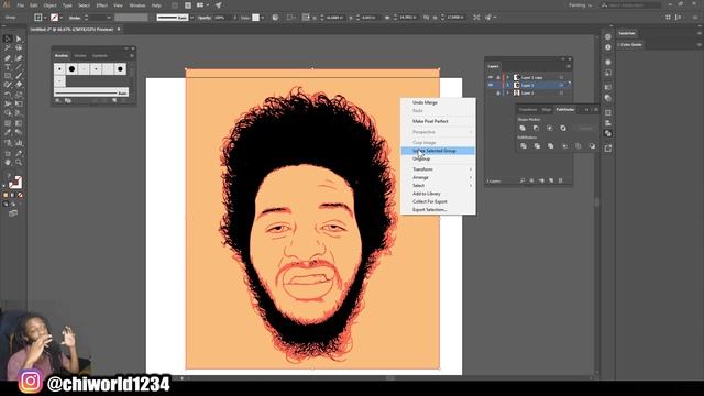 How To Cartoon Yourself !- Step By Step Full Video Tutorial ( ADOBE ILLUSTRATOR ) смотреть онлайн