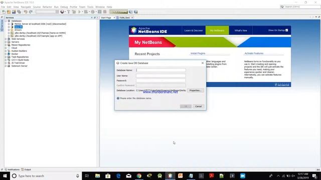 Creating java database using netbeans смотреть онлайн