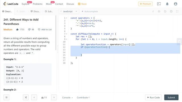 LeetCode 241. [Medium] Different Ways to Add Parentheses смотреть онлайн