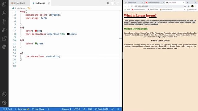 Full stack development Tamil | Text Styling | Full stack tutorial in Tamil | Learn CSS in Tamil смотреть онлайн