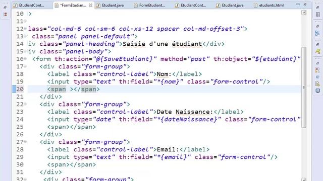 Part 3 Spring MVC coté serveur avec Thymeleaf Gestion des Etudiants By Mohamed Youssfi смотреть онлайн