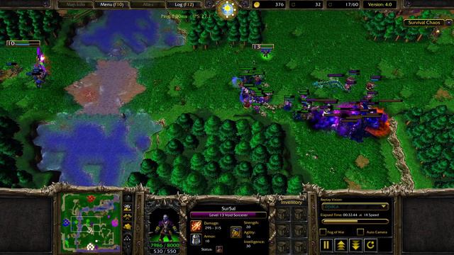 Warcraft 3 survival Chaos 4.0 commenting opaca's game (Mr Phil , Nadredd and miniNinja) смотреть онлайн