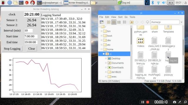 Creating a Temperature Data logger on Raspberry Pi using python and DS18B20 temperature sensor смотреть онлайн