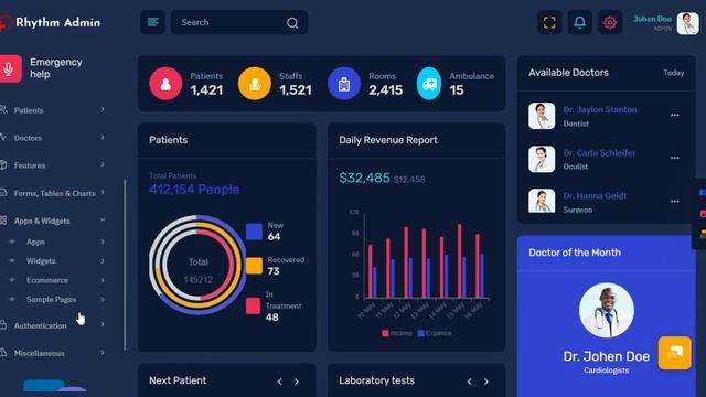 Rhythm – Premium Bootstrap 5 Admin Templates And Dashboard Design смотреть онлайн