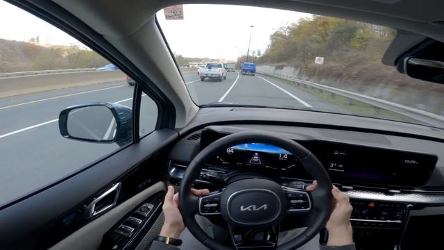 Almost Self-Driving! - KIA CARNIVAL SX Highway Driving Assist / Lane Keep Assist POV Test смотреть онлайн