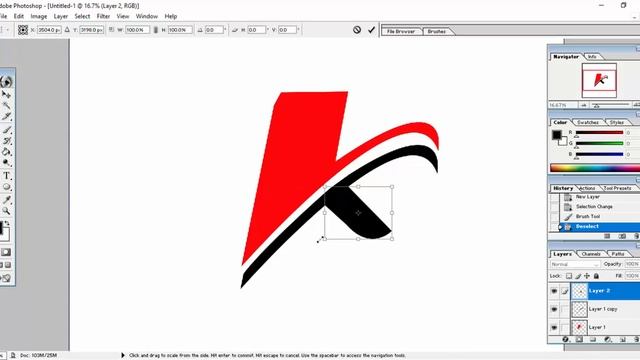 How to Create Logo in adobe Photoshop 7.0 || K Type Alphabet Modification || Logo Creation смотреть онлайн