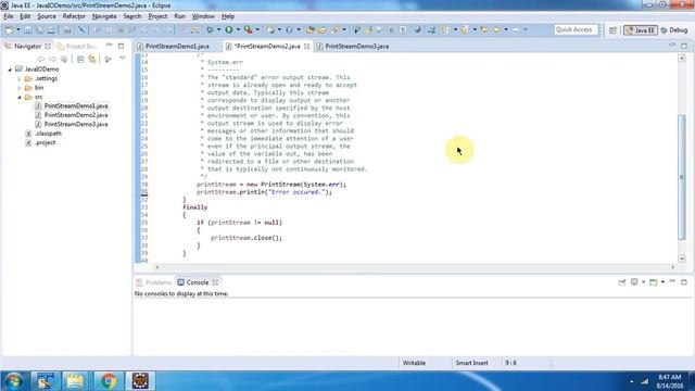 What is out and err fields of PrintStream? | Java IO | Java Tutorial смотреть онлайн