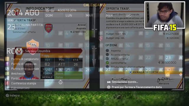 RETRO CARRIERA ALLENATORE SU FIFA 15 CON LA ROMA DI TOTTI, DE ROSSI E SPALLETTI! смотреть онлайн