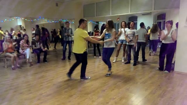 Открытый урок | HDF Studio.| Танцевальный джем | Salsa Олег и Катя смотреть онлайн