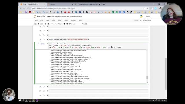 Using Python to find all off site links during web crawl смотреть онлайн