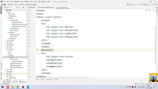 Laravel Tutorial CRUD - Fetching Data from Database in Malayalam - Part 4 смотреть онлайн