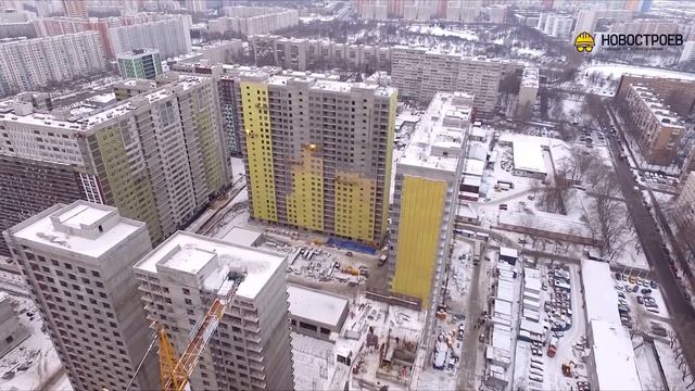 Аэросъемка ЖК "Летний сад", 12.01.2018 смотреть онлайн