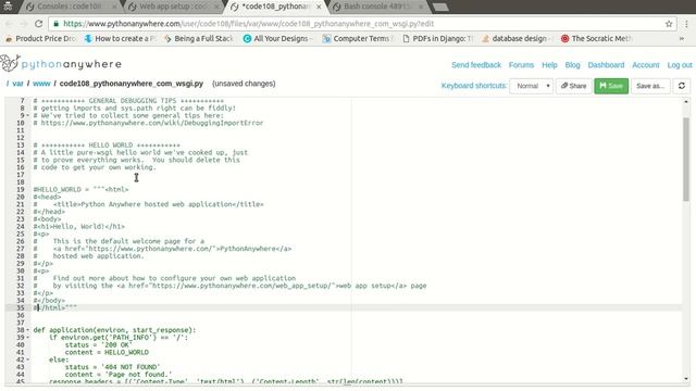 Python-Django hosting on pythonanywhere server for free. смотреть онлайн