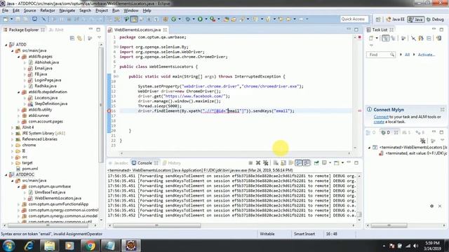 Selenium - WebElement Locators || By.className || By.xpath смотреть онлайн