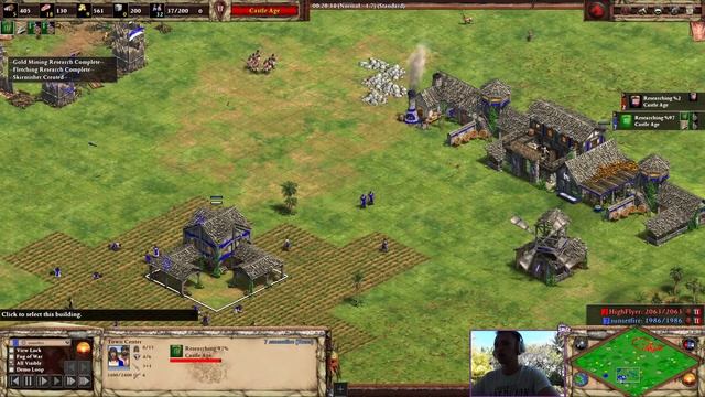 ОТЛИЧНЫЙ ПРИМЕР | Винч разбирает макро к феодалу и замкам в Age of Empires 2 смотреть онлайн