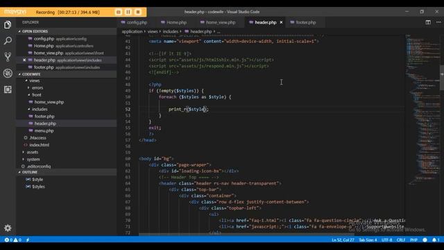 Codeigniter Ecommerce Website - Login Register - Part 1