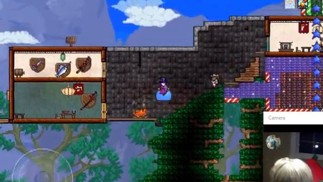 Aiden Gaming - Terraria How to get the nightmare pickaxe / defeat king slime смотреть онлайн