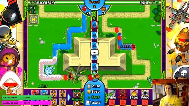 Overclock + Village Ability = One Fast Firing Dartling Gun (Bloons TD Battles) смотреть онлайн