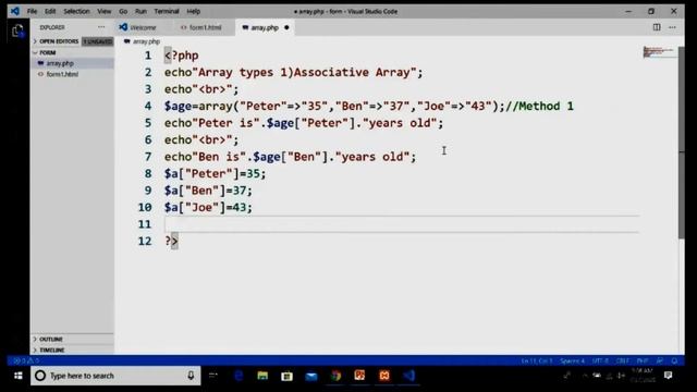 PHP ARRAY with ARRAY TYPES and Foreach loop....BY SMART SKILLS смотреть онлайн