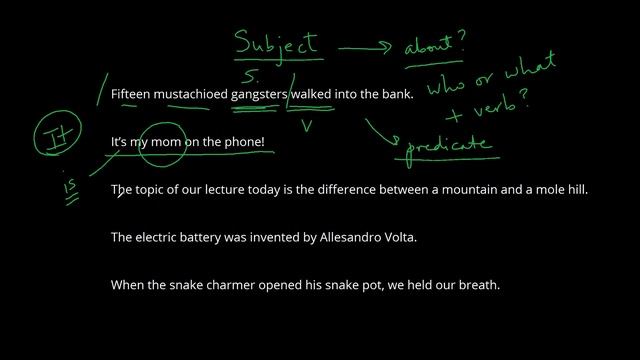 Finding the Subject | Sentence Structure | The Nature of Writing смотреть онлайн