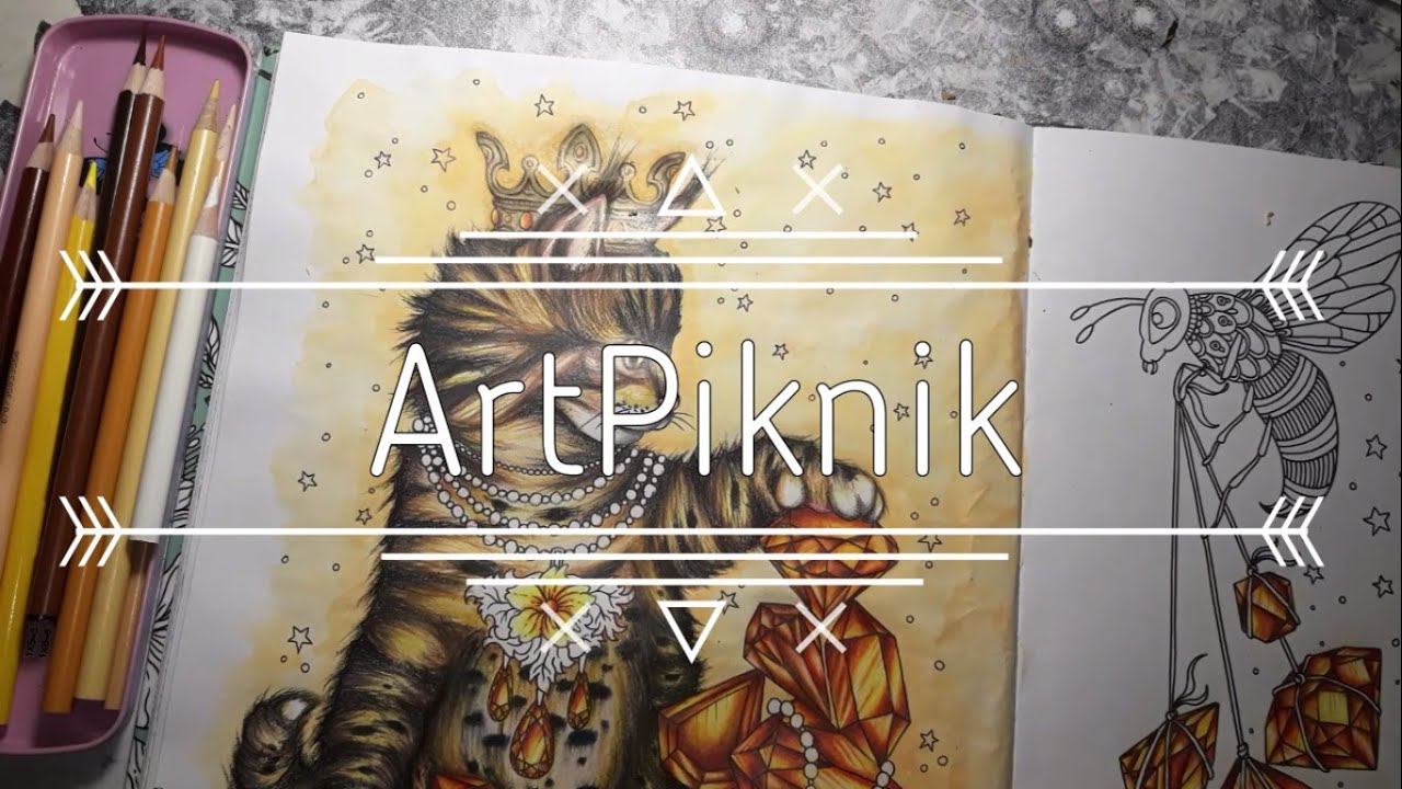 БЫСТРОКРАС или как я раскрашиваю ШЕРСТЬ коту? | И немного КАМНЕЙ | Speedcoloring