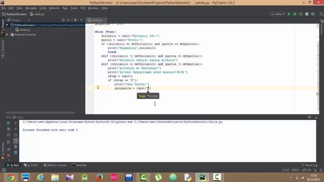 Python3 Dersleri 12 - While Döngüsü (Örnek Program) смотреть онлайн