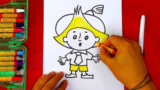 Как нарисовать НЕЗНАЙКУ - урок рисования для детей смотреть онлайн