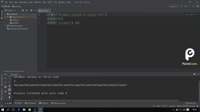 Python Dasar - 3. Syntax смотреть онлайн
