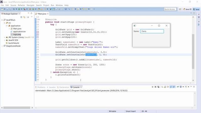 008 JavaFX 8 GUI - Tolle Benutzeroberflächen bauen - TextFields смотреть онлайн