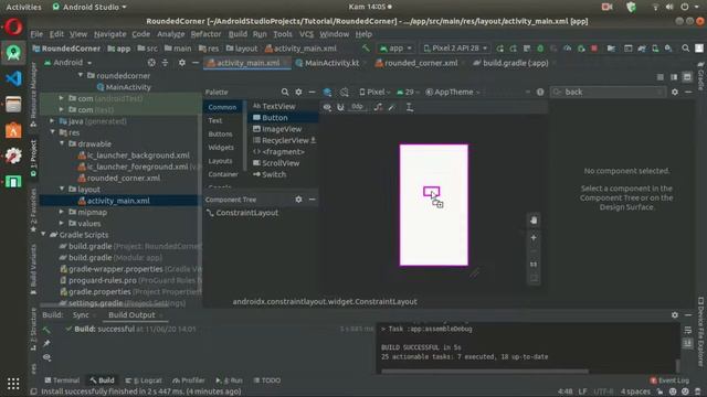 Tutorial Cara Membuat Button Rounded-Corner (TOMBOL SUDUT MELENGKUNG) - Android Studio смотреть онлайн