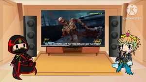My OCs react to doom eternal Rap «Song for daisy» (gacha reaction video)