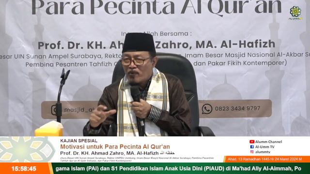 KAJIAN SPESIAL : Motivasi untuk Para Pecinta Al Qur'an - Prof. Dr. KH. Ahmad Zahro, MA. Al-Hafizh смотреть онлайн
