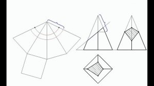 Развертка усеченной пирамиды.