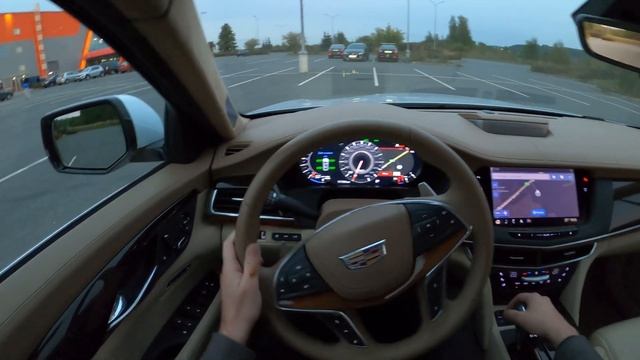 Cadillac CT6 - POV Тест Драйв Рольф Пулково - Аэропорт