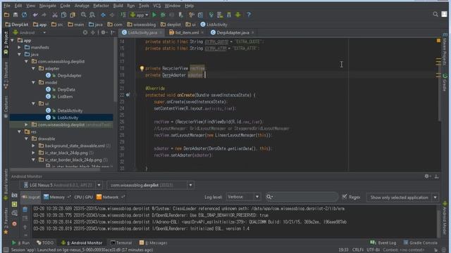 Android RecyclerView Tutorial: OnClick and Design - Part 3b (Deprecated) смотреть онлайн