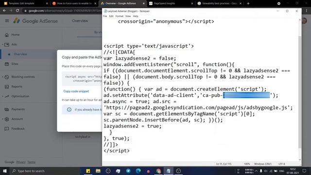How to Lazyload AdSense Ads in Blogger | Page Speed Tutorial смотреть онлайн