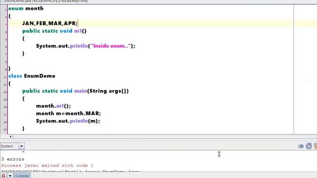 #65 OOPs Using Java | Enumerations (enum) - I смотреть онлайн