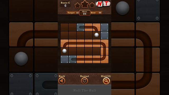 Roll the Ball: slide puzzle 2 - Levels 1 to 10 Basic C walkthrough смотреть онлайн