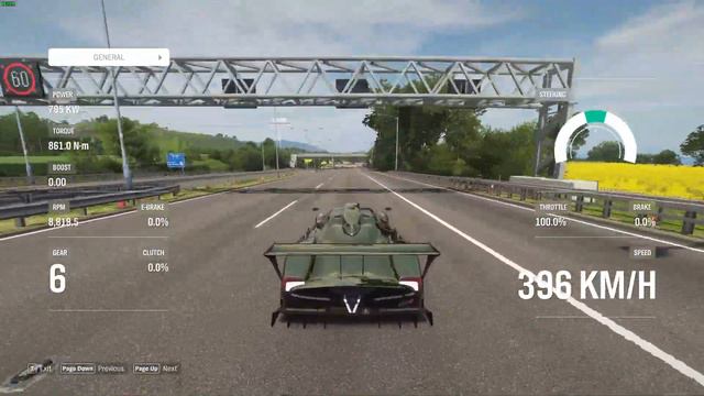 Forza Horizon 4 - Pagani Zonda R Forza Edition 2010 TEST Max Speed смотреть онлайн