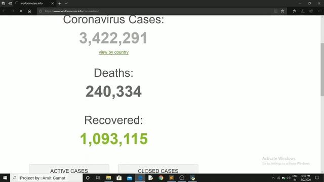 Covid19 project using Python , Covid19 latest updates from 220 countries , Best python project 2020 смотреть онлайн